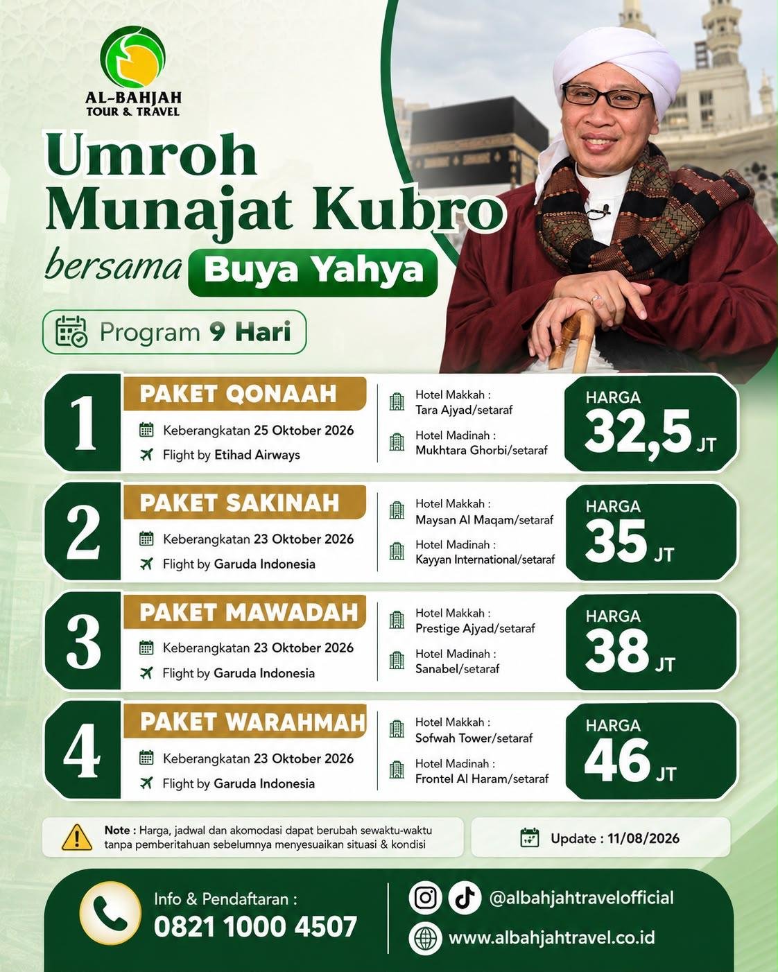 Umroh Munajat Kubro bersama Buya Yahya