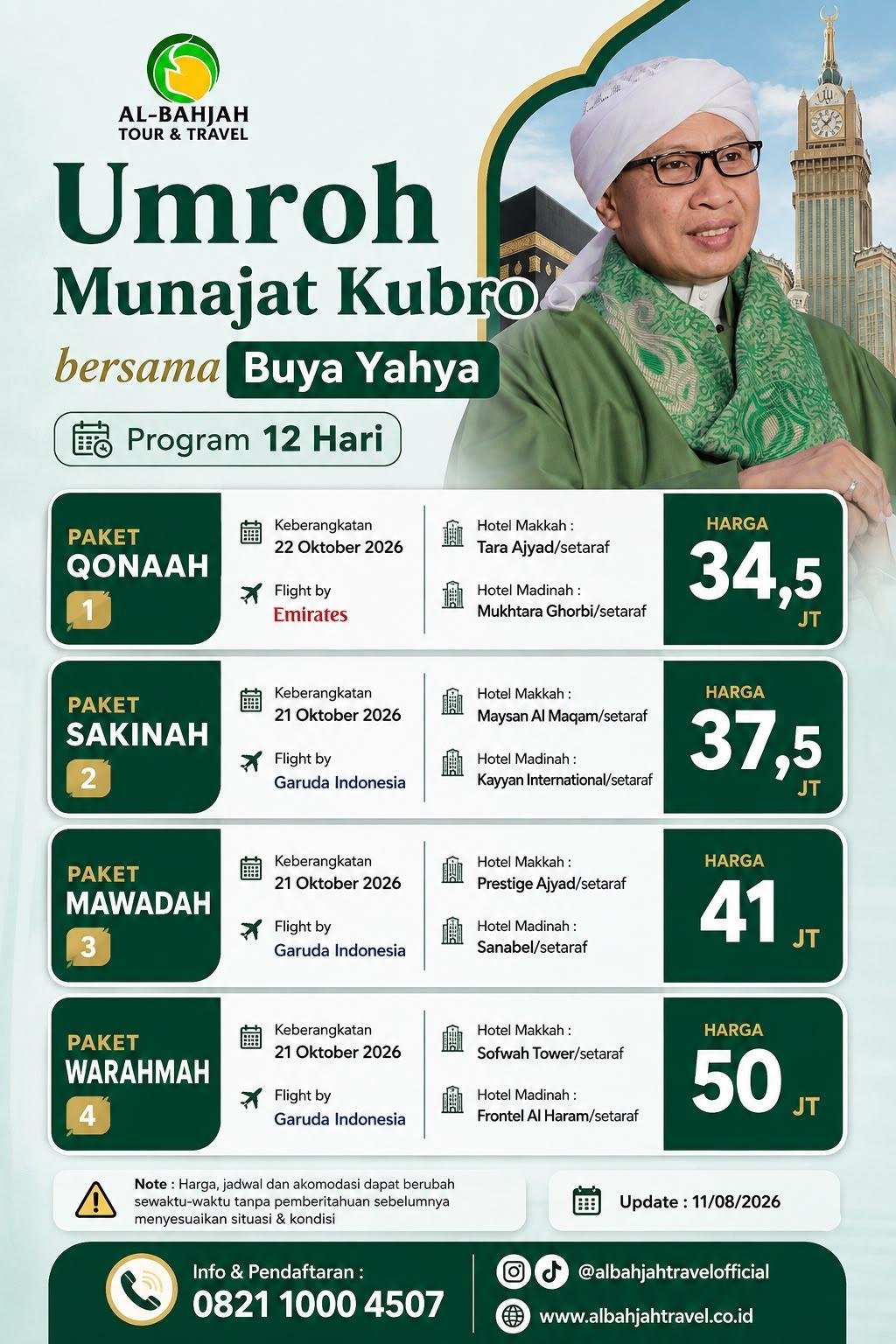 Umroh Munajat Kubro Bersama Buya Yahya